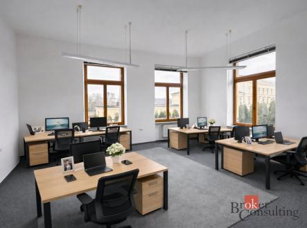 Pronájem komerčního objektu, administrativní budova, 280 m²
