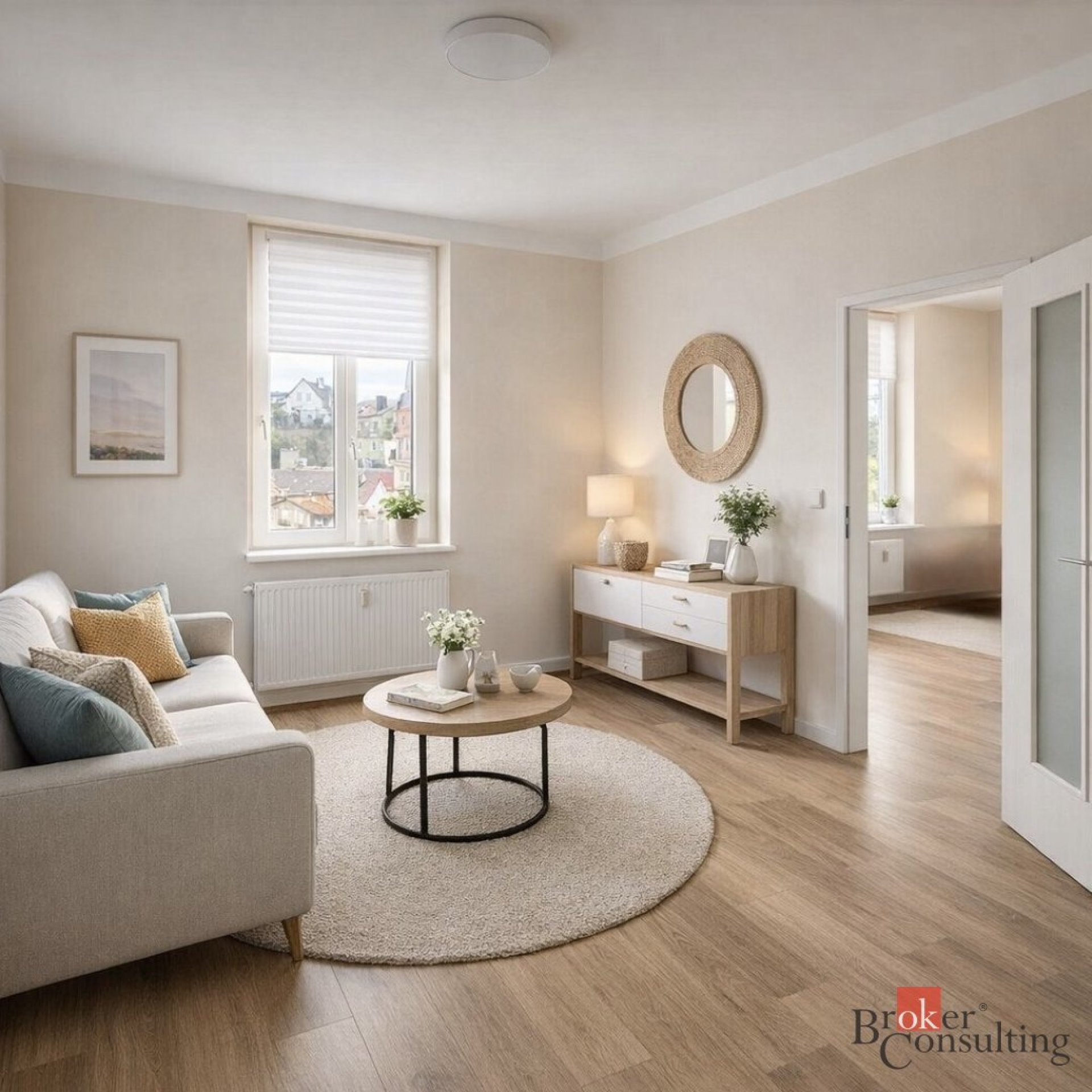 Krásný nově zrekonstruovaný byt 1+1 (38,6 m2) v klidné vilové čtvrti Letná