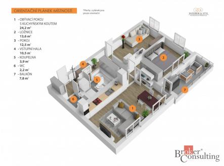 Prodej bytu, 3+kk, 71 m²