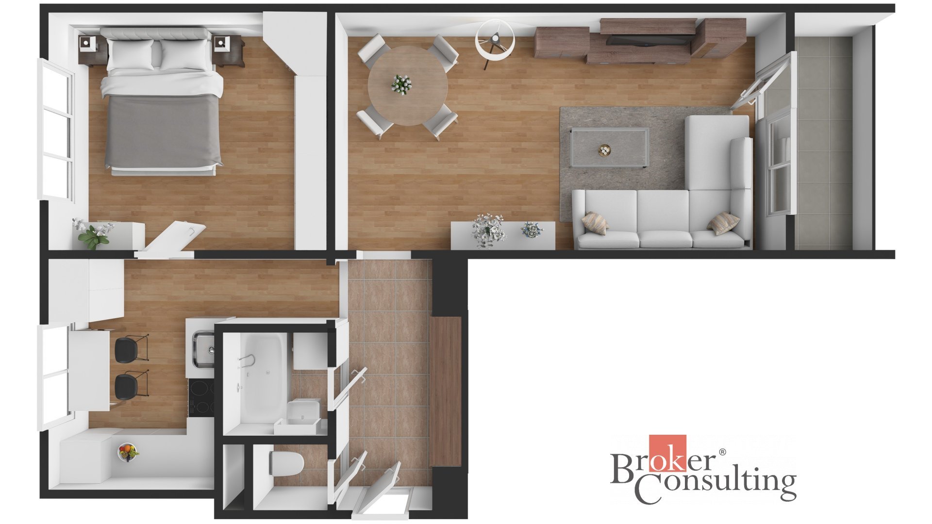 Byt 2+1, 52m2, Ostrava Poruba, lodžie, sklep