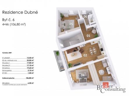 Prodej bytu, 4+kk, 110 m²