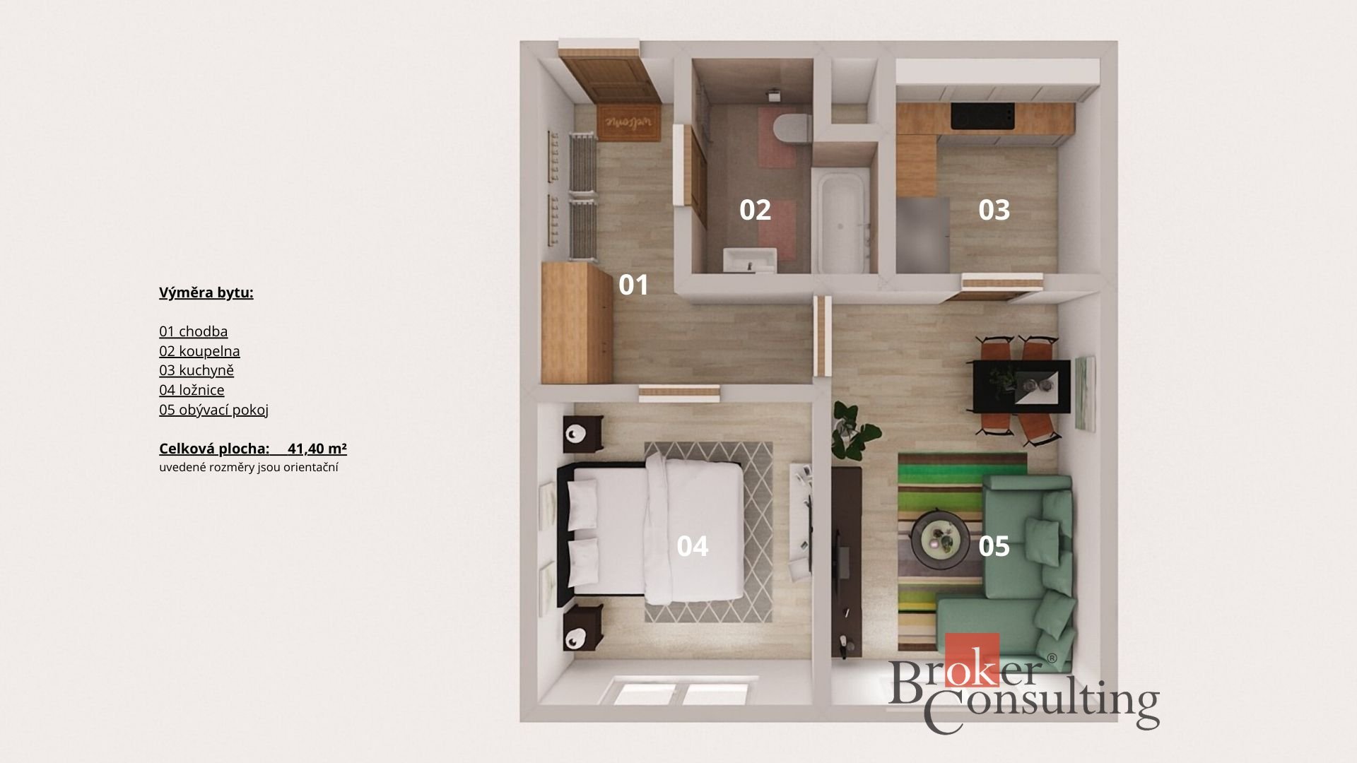 Prodej, byty/2+kk, 41.5 m2, U valu 862/2, Ruzyně, 16100 Praha 6 [ID 82017]
