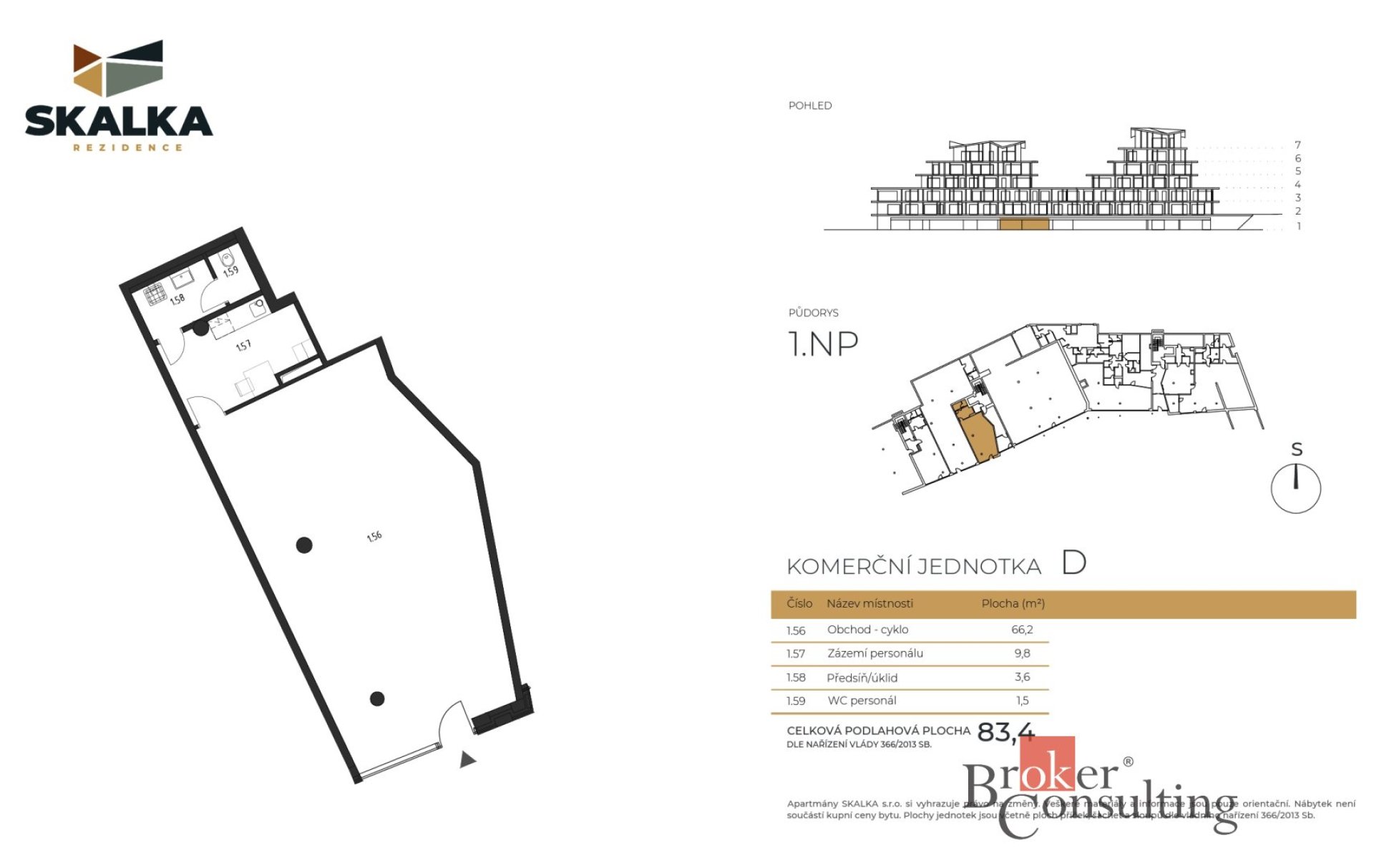 Prodej, obchodní prostory, 83 m2, Železná Ruda