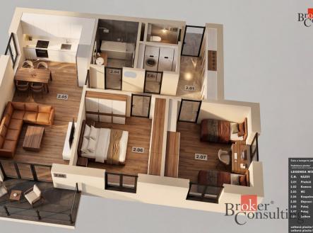 Prodej bytu, 3+kk, 83,8 m²