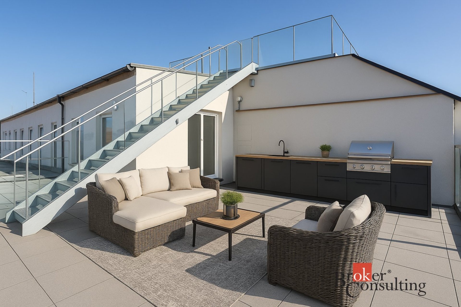 exkluzivní, luxusně zrekonstruovaný a kompletně klimatizovaný komeční prostor o dispozici 4+kk s cel