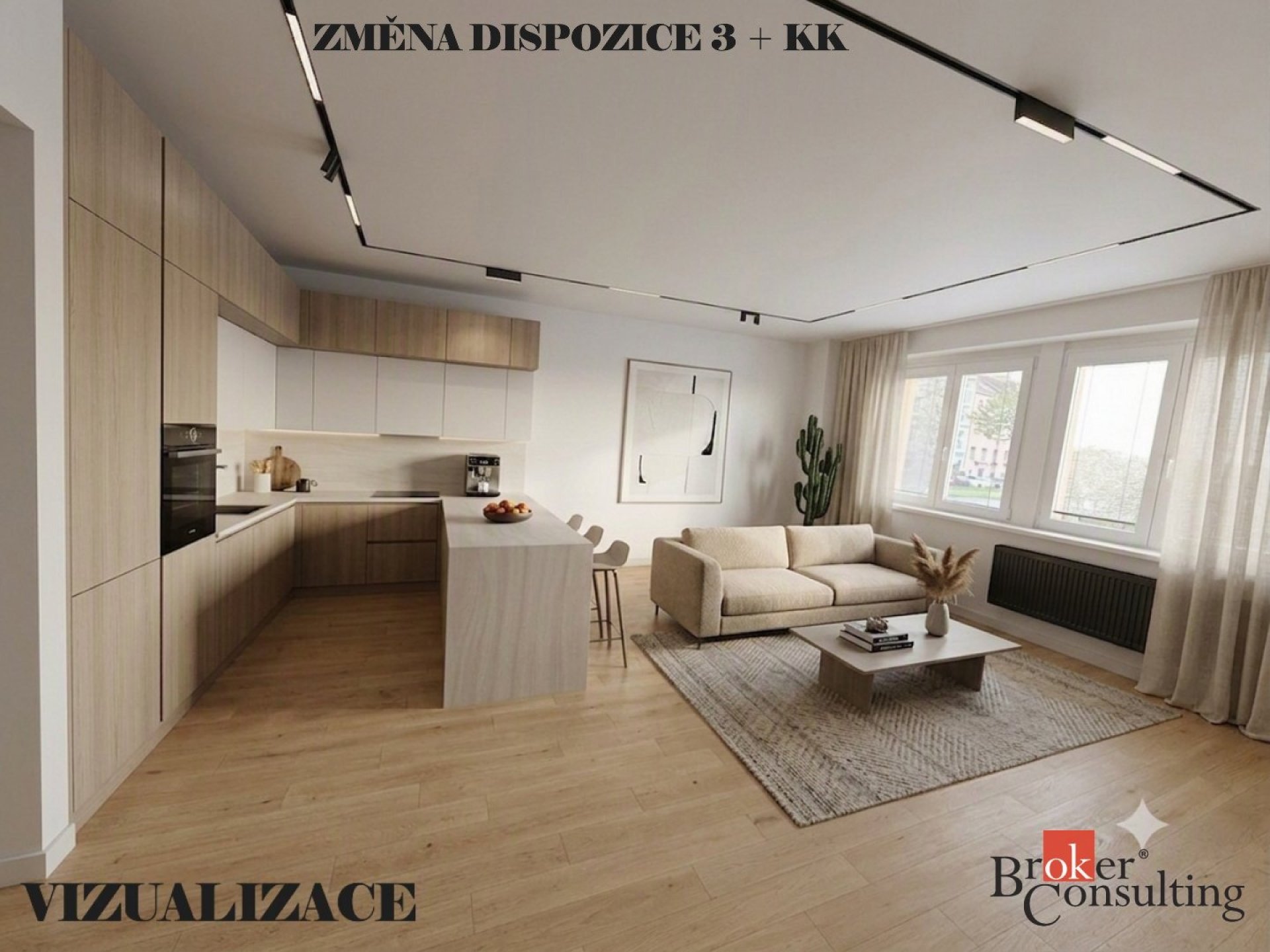 Prostorný byt 2+1, 72 m², s potenciálem přestavby na 3+kk, Praha 9 – Libeň