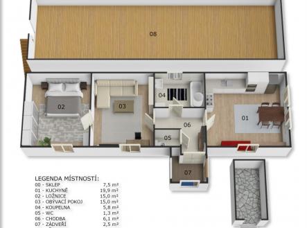 Prodej domu/vily, 65 m²