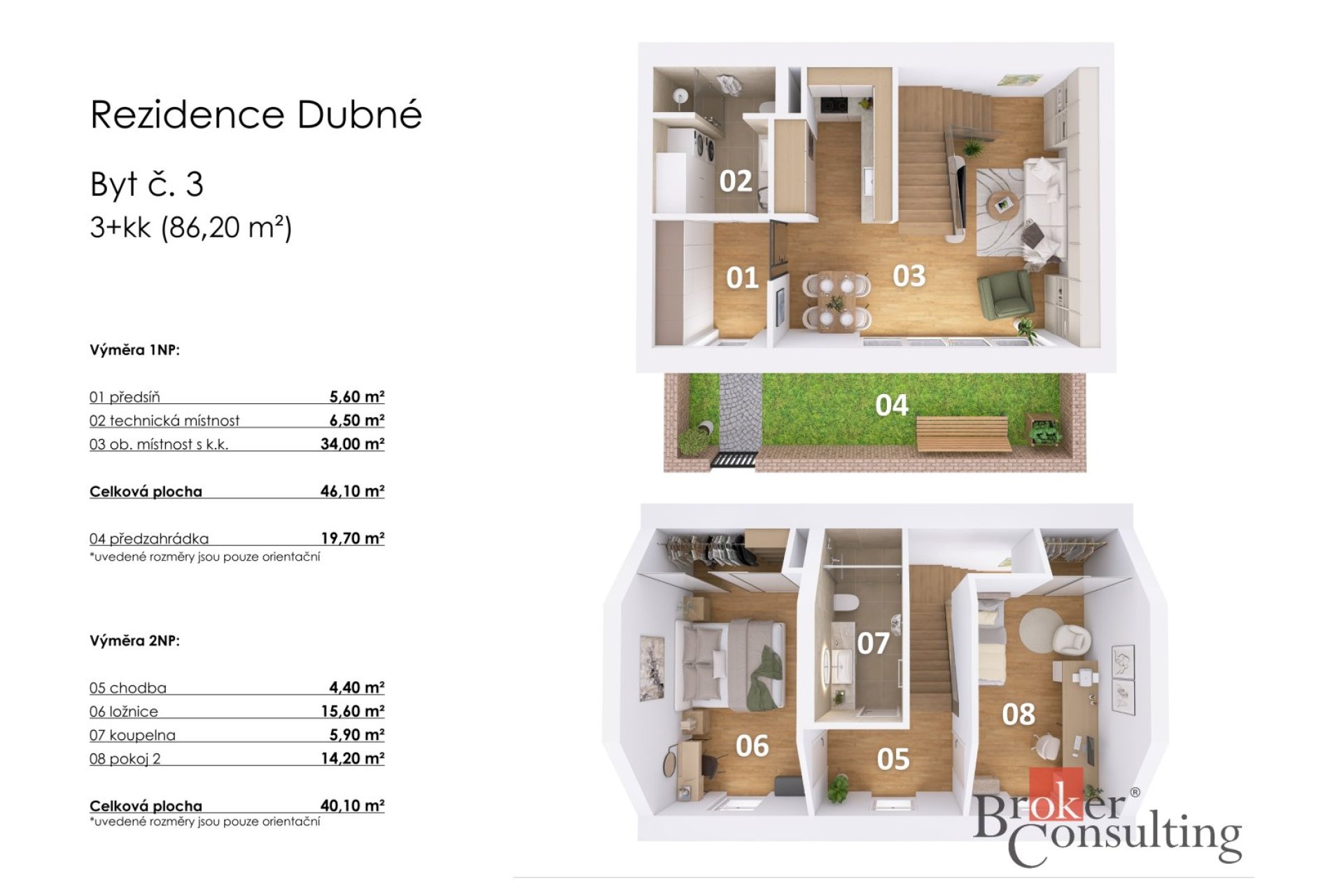 Prodej, byty/3+kk, 90 m2, 37384 Dubné, České Budějovice [ID 80657]