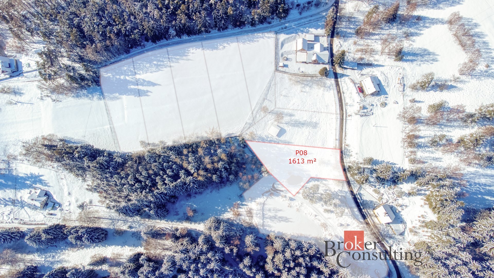 Stavební pozemek P08 o výměře 1 613 m² v krásné a klidné lokalitě Nový Fojtov u Karlových Varů, kata