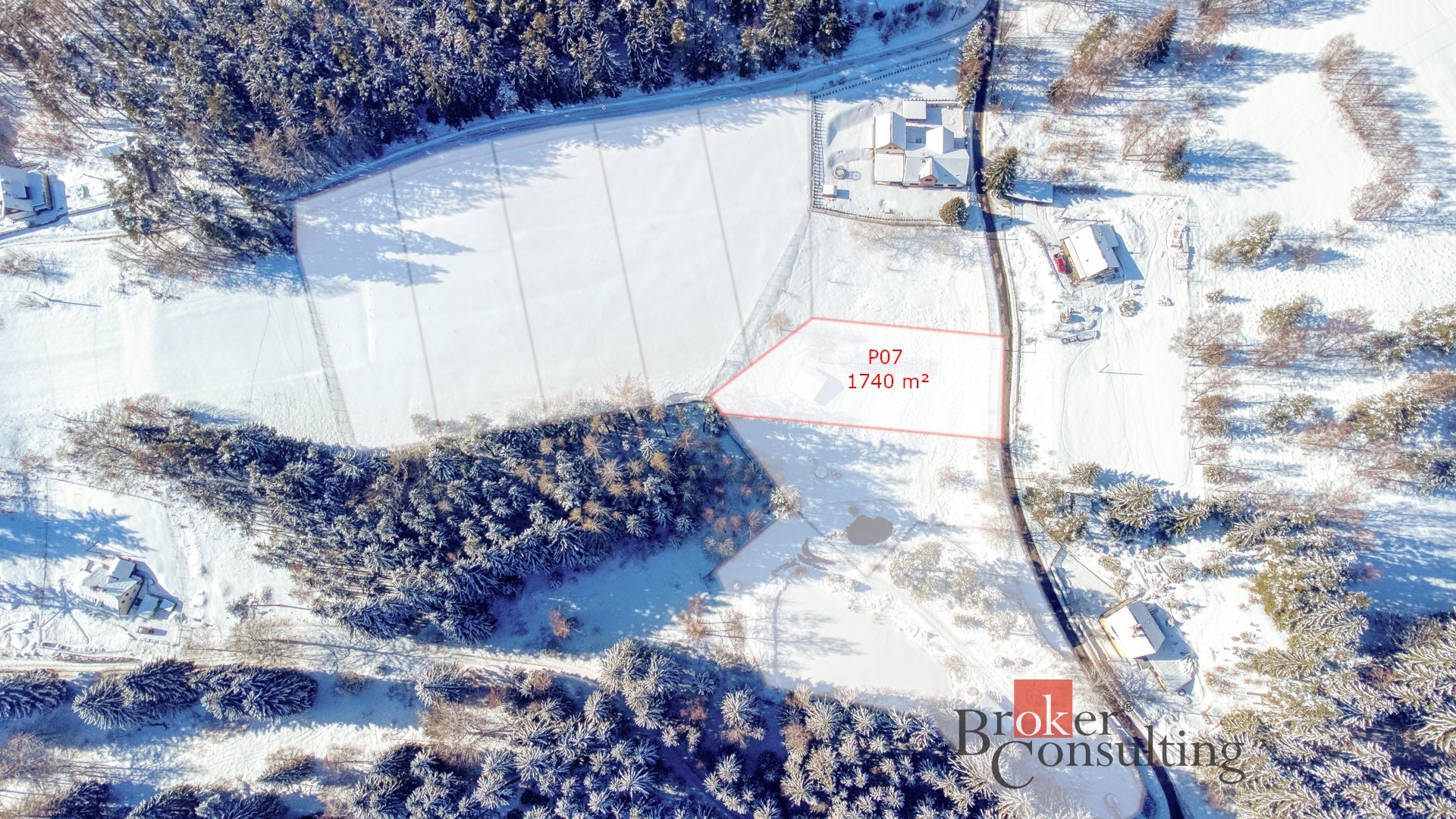 Stavební pozemek P07 o výměře 1 740 m² v krásné a klidné lokalitě Nový Fojtov u Karlových Varů, kata