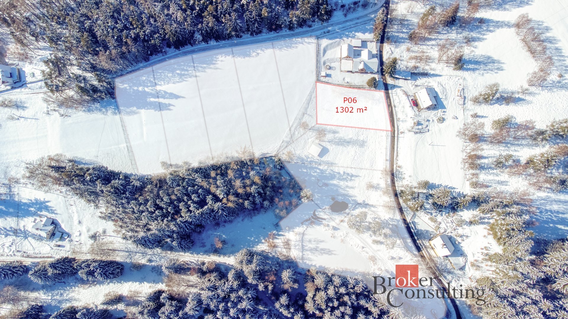 Stavební pozemek P06 o výměře 1 302 m² v krásné a klidné lokalitě Nový Fojtov u Karlových Varů, kata