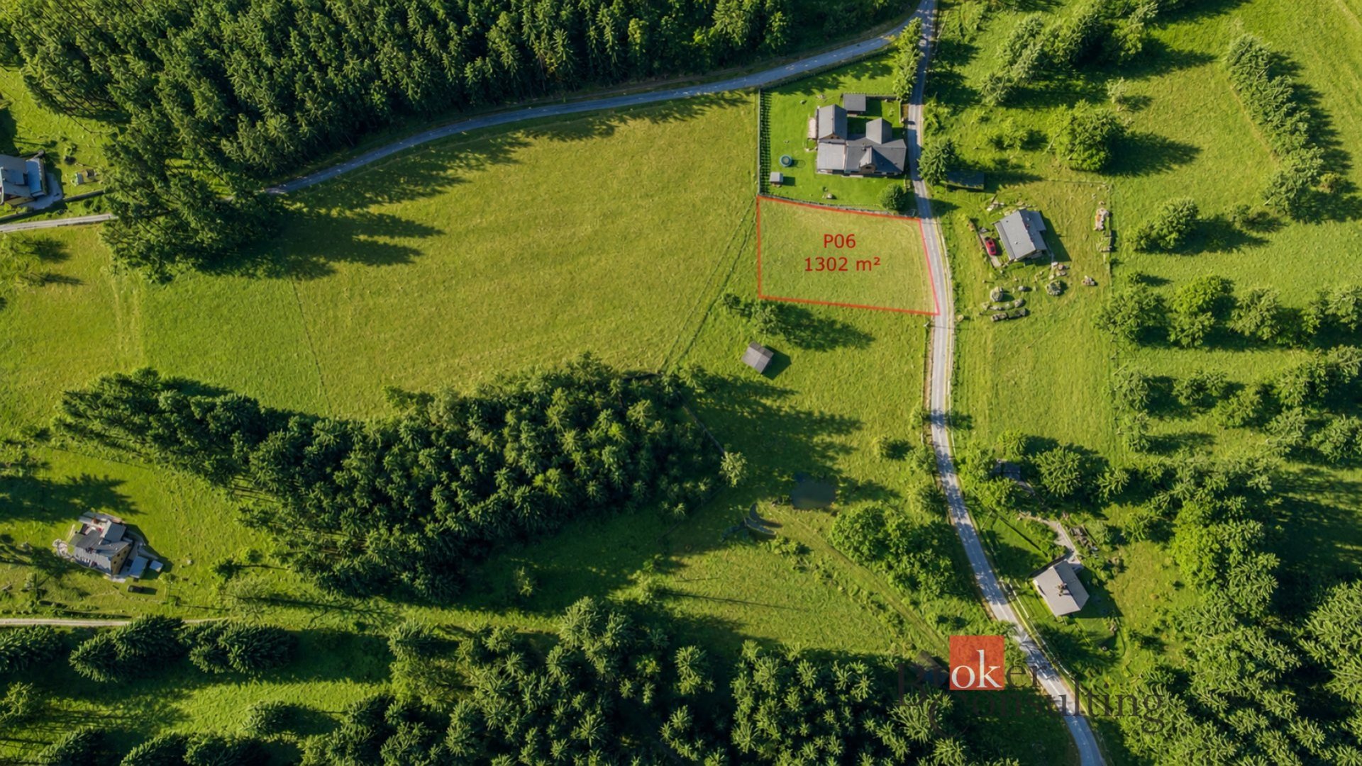 Stavební pozemek P06 o výměře 1 302 m² v krásné a klidné lokalitě Nový Fojtov u Karlových Varů, kata