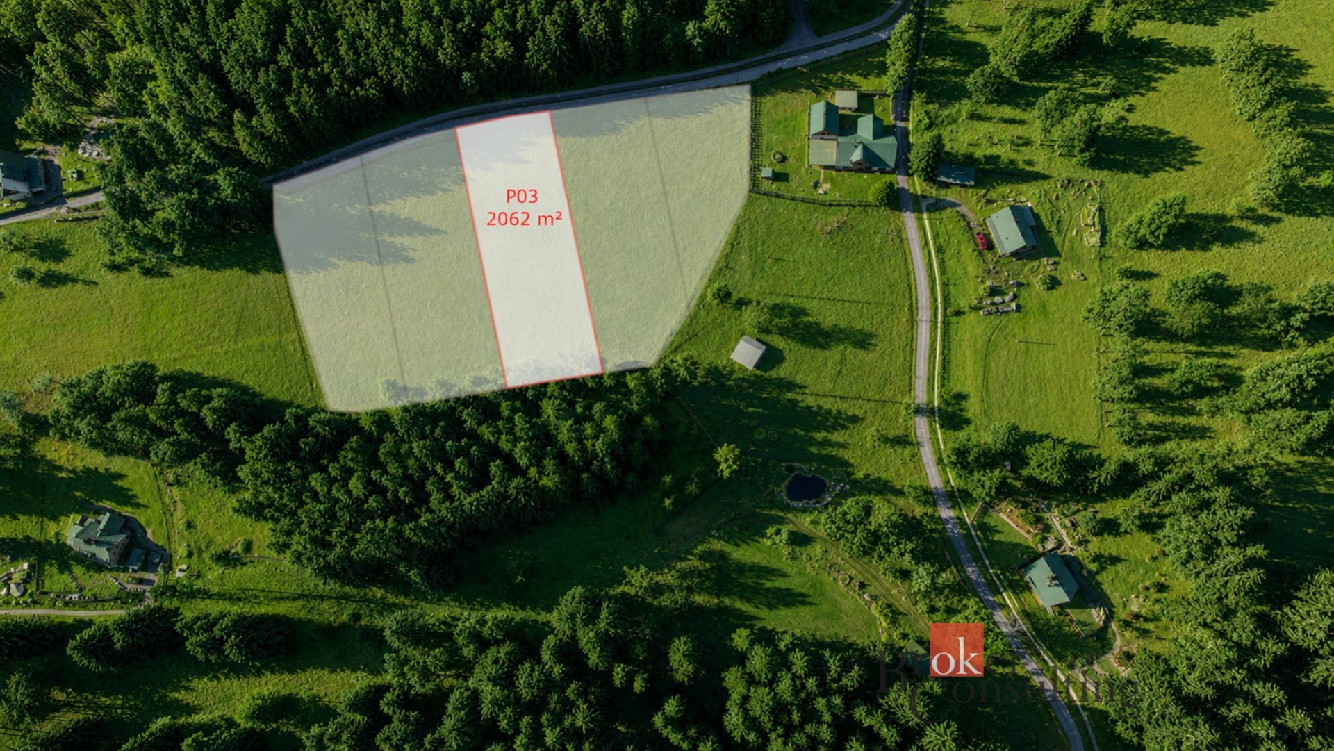 Stavební pozemek P03 o výměře 2 062 m² v krásné a klidné lokalitě Nový Fojtov u Karlových Varů, kata