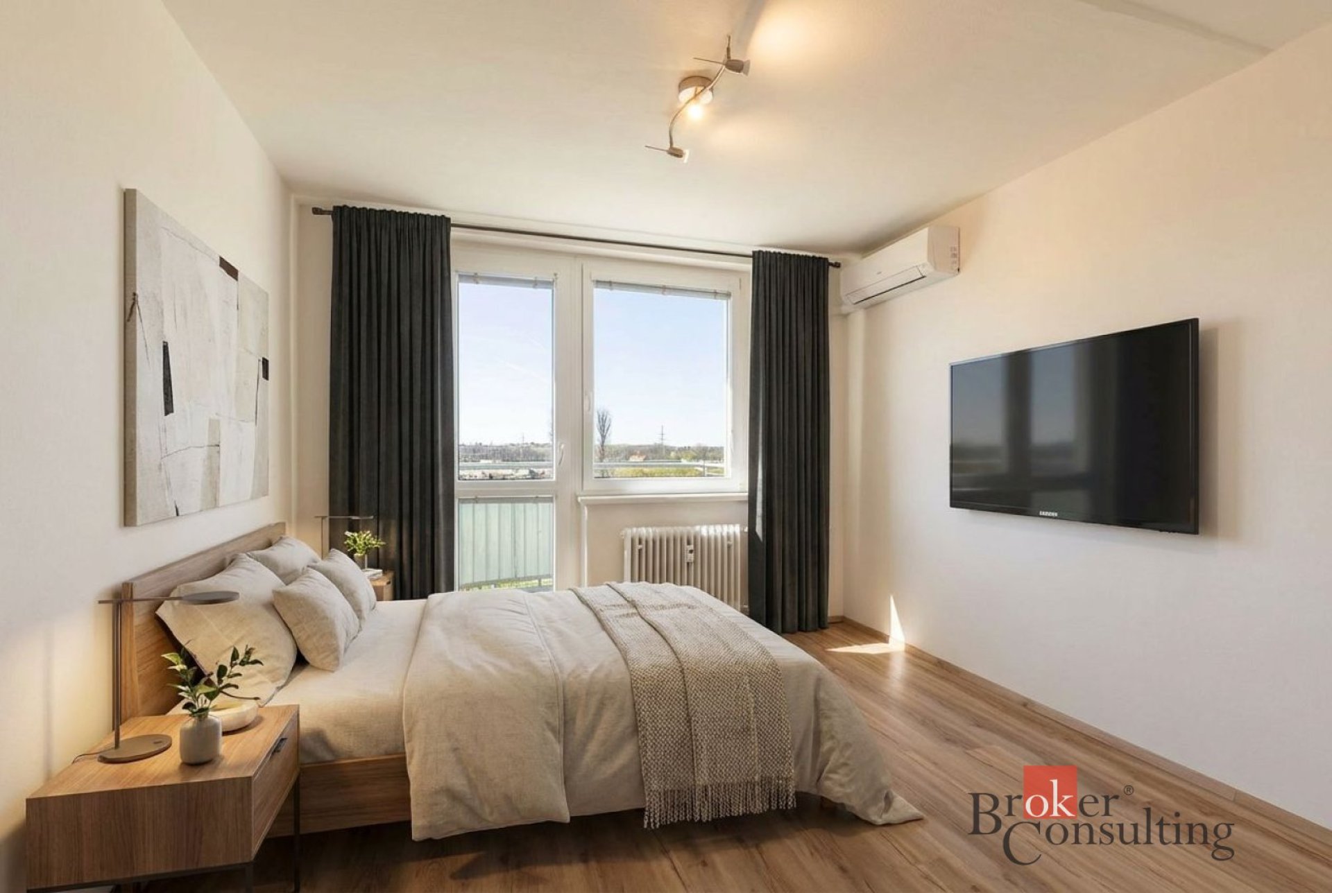 Byt 2+1, 54 m² s balkonem a klimatizací, Židlochovice, ul. Masarykova