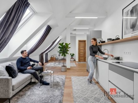 1+kk v centru Valtic | 49,60 m² | Uzavřený areál | Vlastní parkování | Novostavba