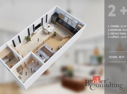 Prodej bytu, atypický, 48 m²