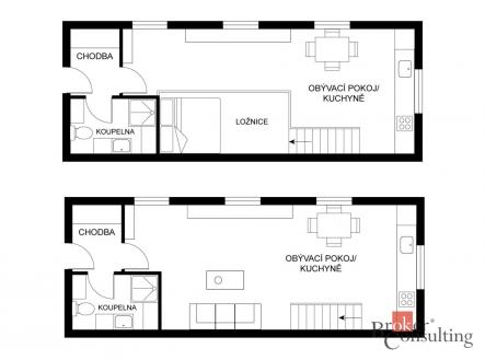 Prodej bytu, 2+kk, 48 m²