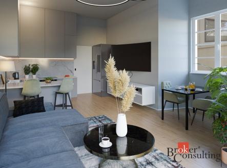 Pronájem bytu, 1+kk, 47,9 m²