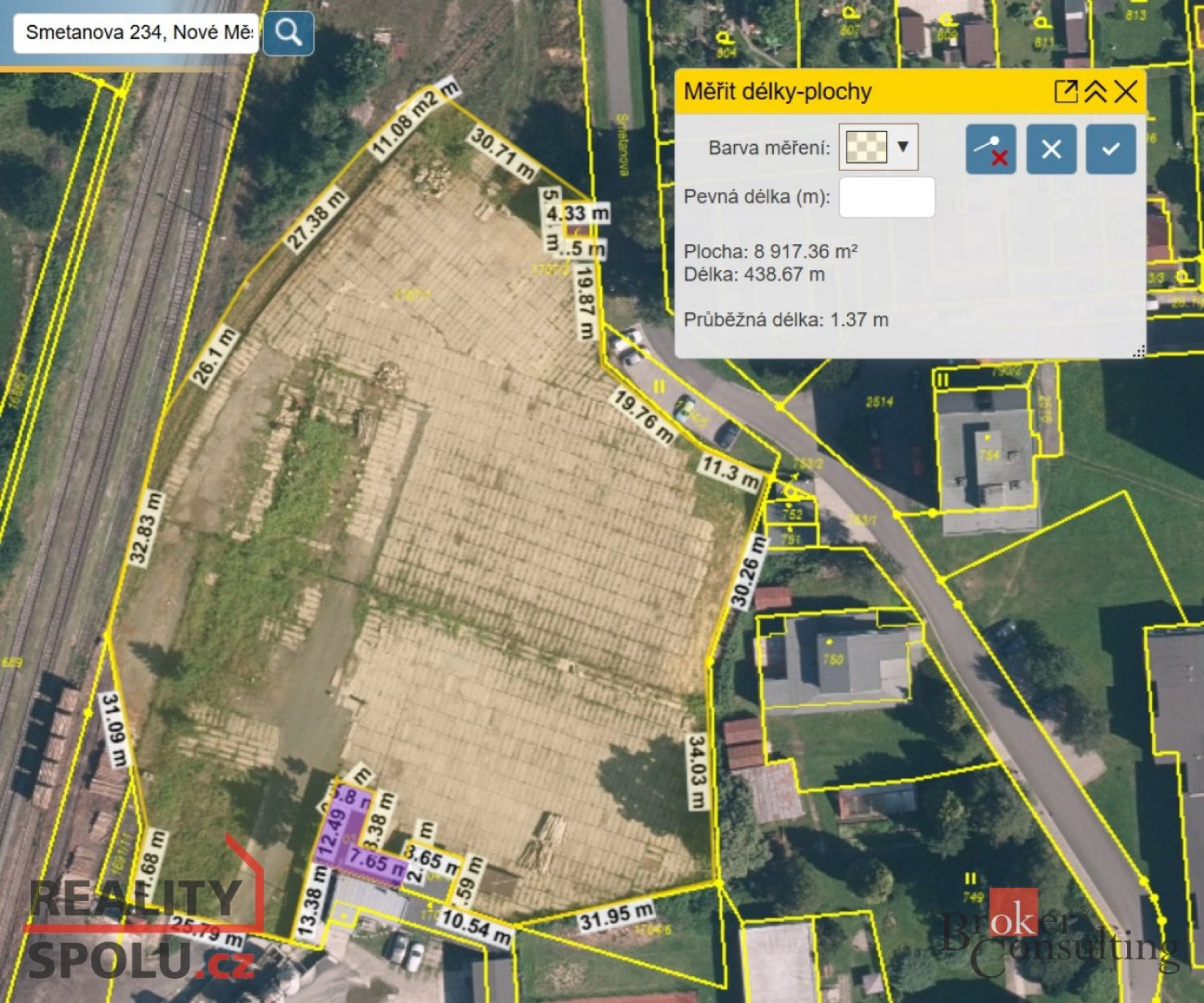 Prodej, pozemky/bydlení, 8920 m2, Smetanova 234, 46365 Nové Město pod Smrkem, Liberec [ID 85423]