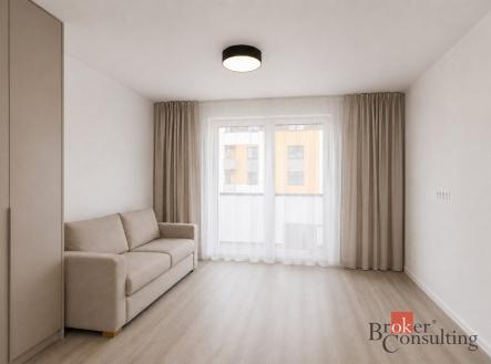 Pronájem bytu, 1+kk, 37 m²