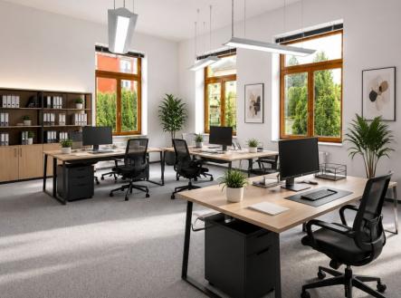 Pronájem komerčního objektu, administrativní budova, 35 m²