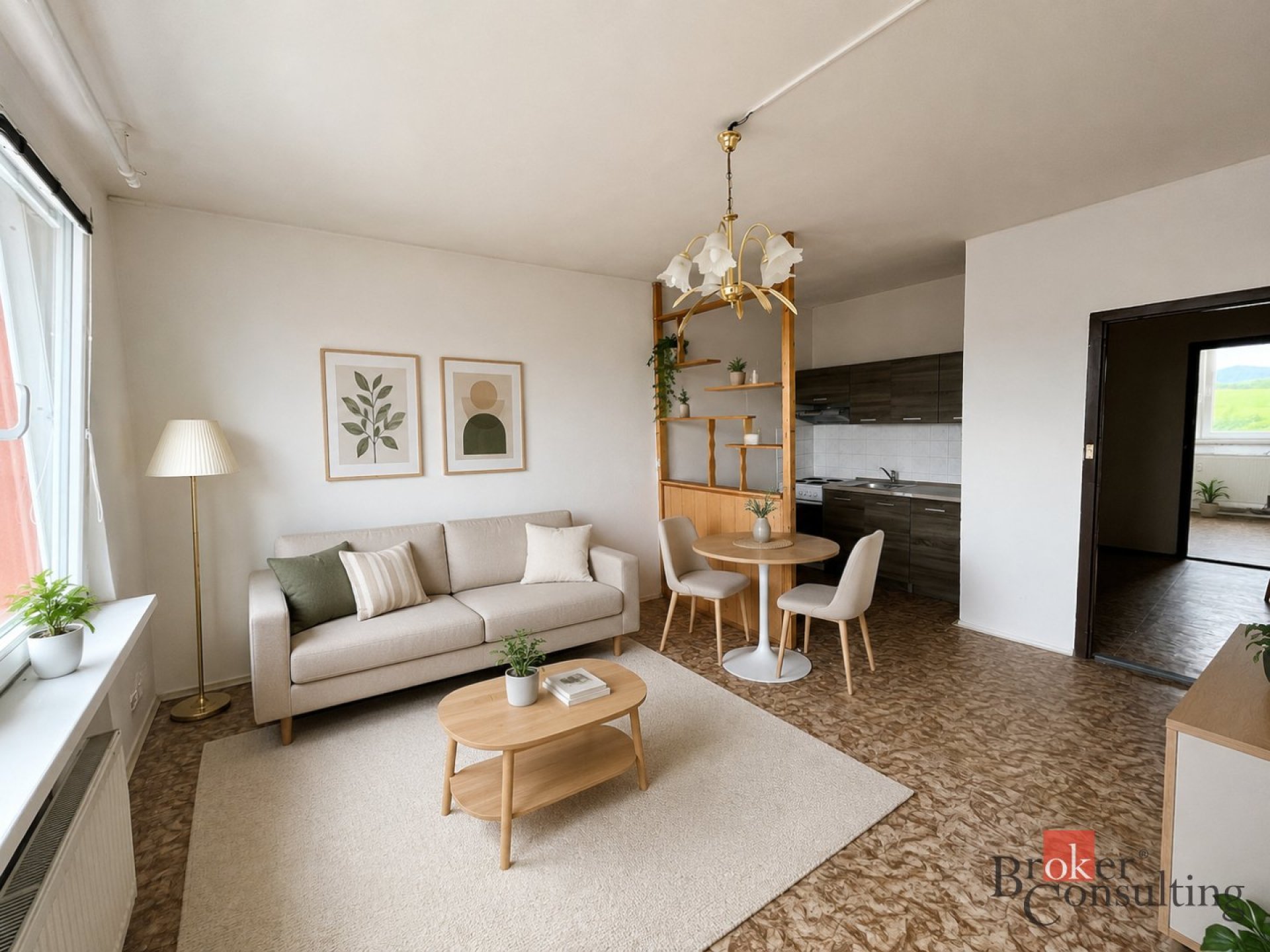 Pronájem bytu 1+1, 41,4 m², 7. patro s výtahem, Jihlavská ul. Česká Lípa