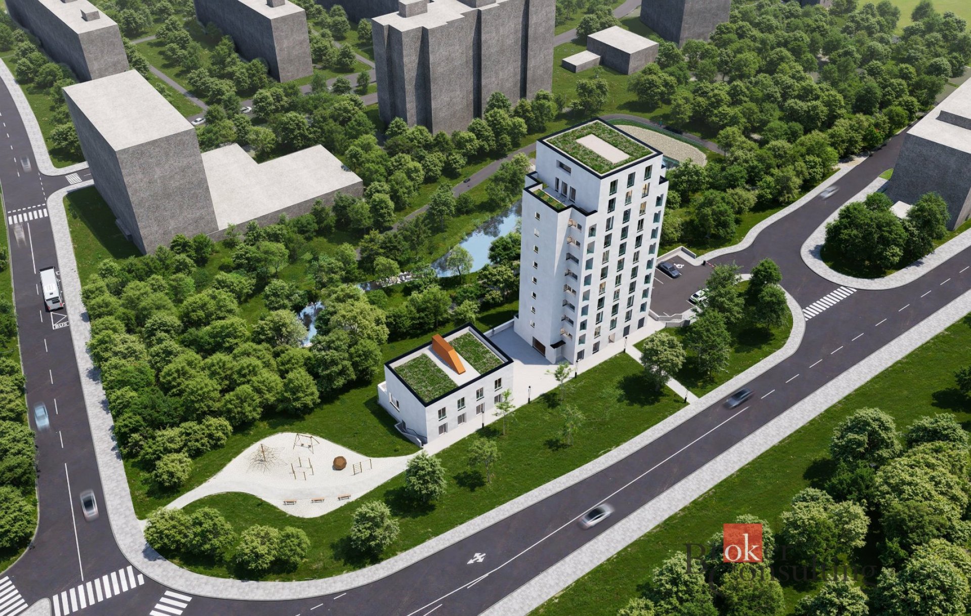Prodej bytu 2+kk, 41 m2 v projektu Green Chodov + terasa 60 m2