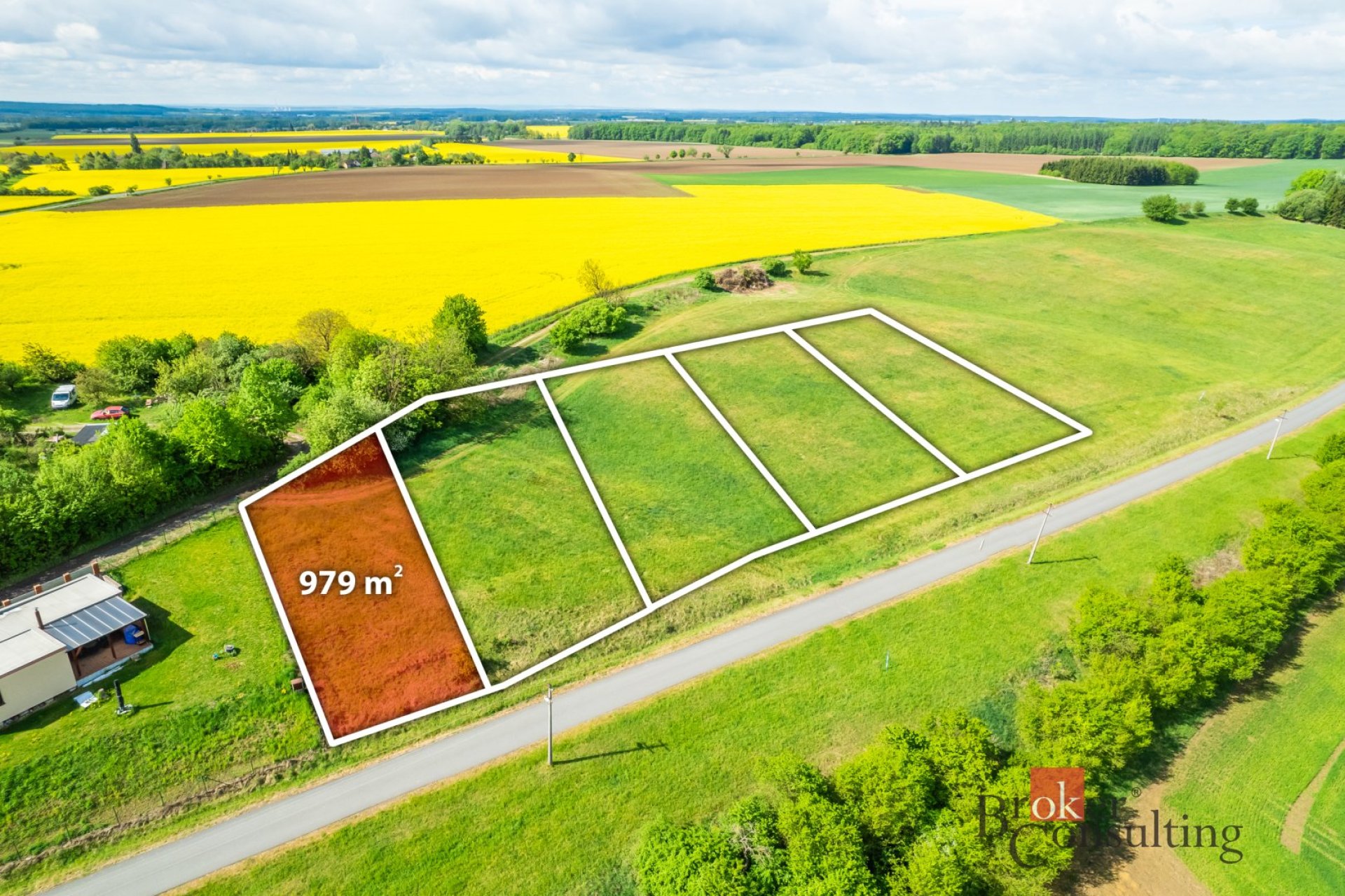 Prodej, pozemky/bydlení, 979 m2, Boharyně  [ID 85206]
