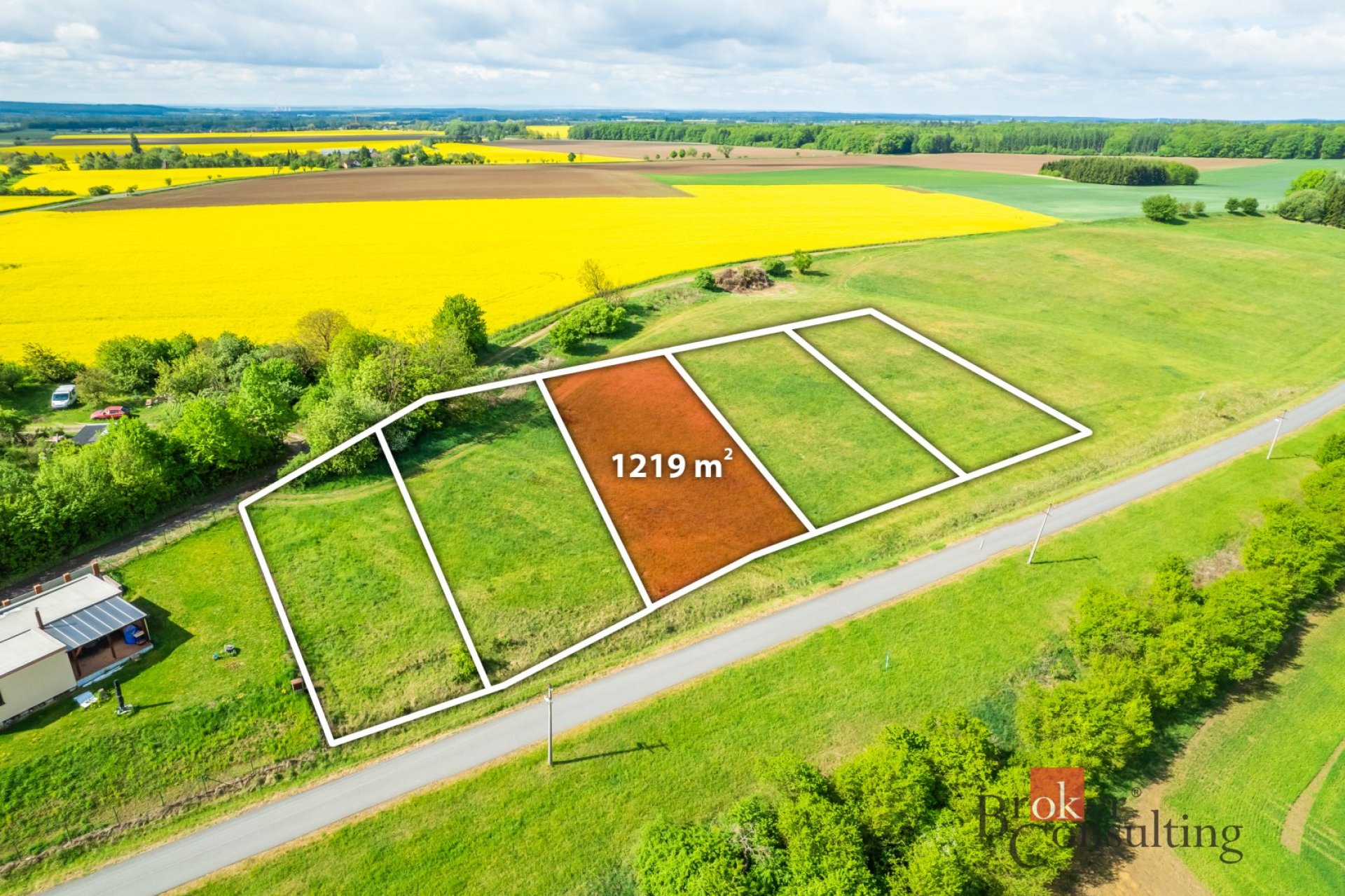 Prodej, pozemky/bydlení, 1219 m2, Boharyně  [ID 85212]