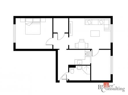 Prodej bytu, 3+1, 59 m²