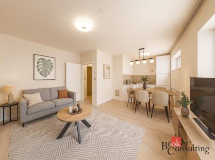 Pronájem bytu, 2+kk, 40,6 m²