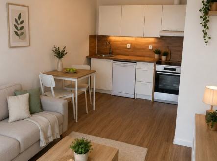Pronájem bytu, 2+kk, 38 m²