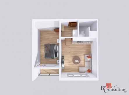 Prodej bytu, 2+kk, 39,7 m²