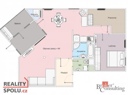 Prodej bytu, 3+kk, 76 m²