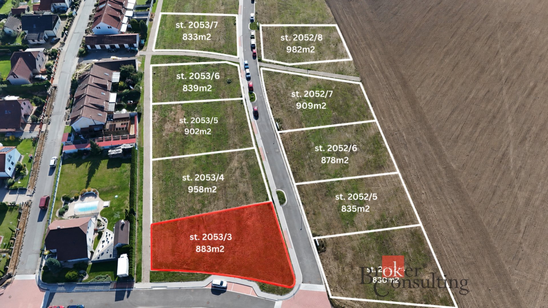 Prodej, pozemky/bydlení, 883 m2, Nasavrky, Chrudim [ID 87502]