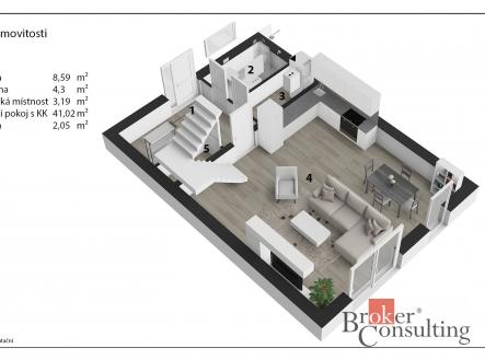 Prodej bytu, 4+kk, 117,9 m²