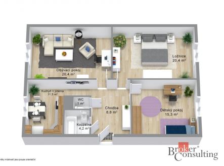 Prodej bytu, 3+1, 81 m²