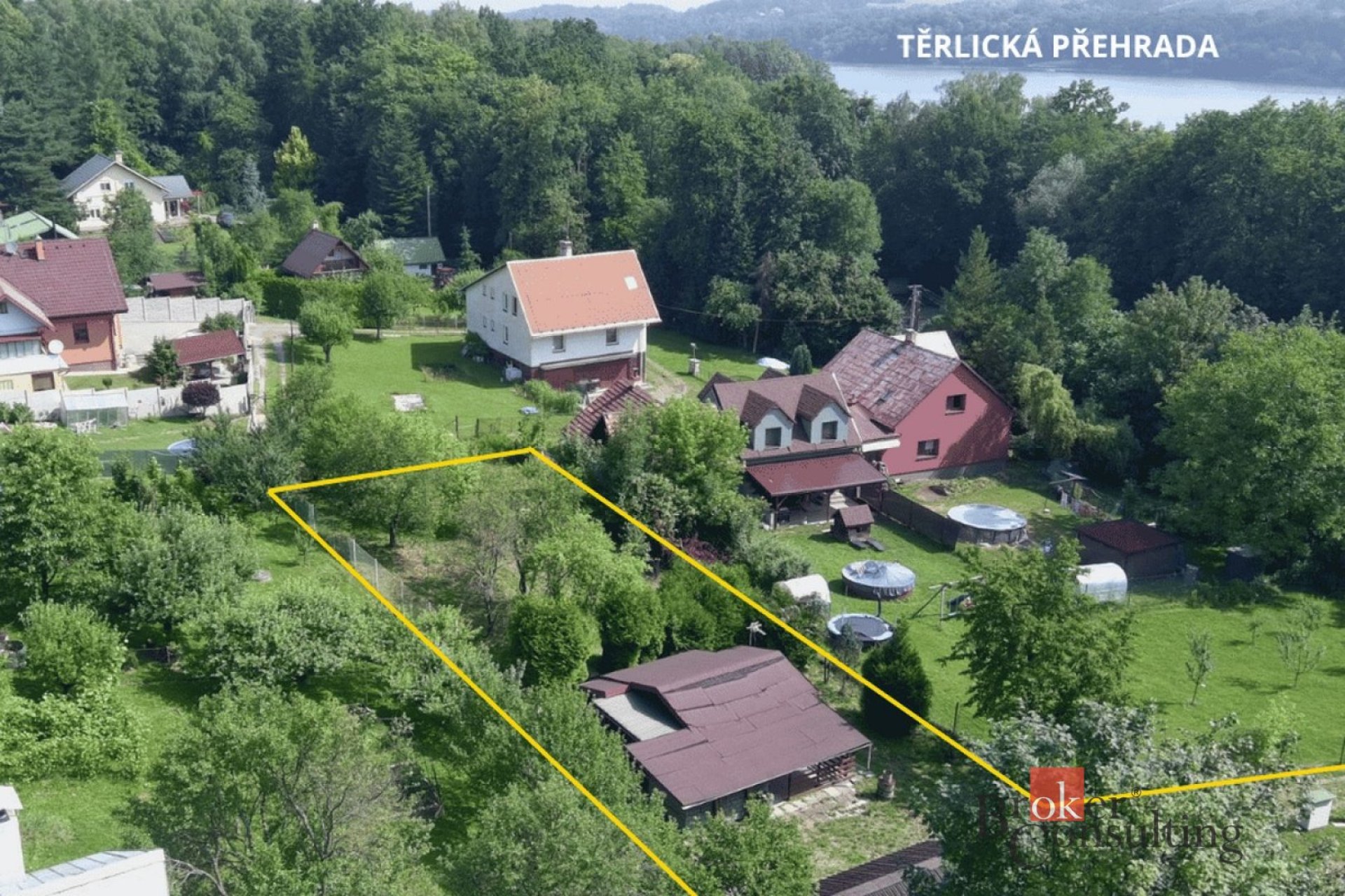 Pozemek 1016 m2 s chatou, Těrlicko