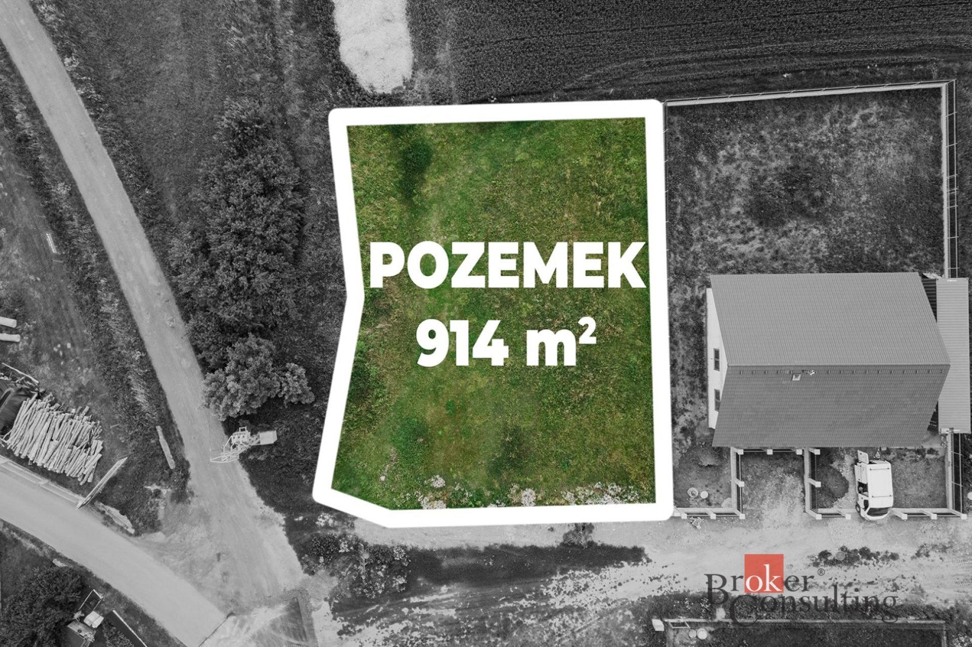 Stavební pozemek 914 m² – klidná lokalita v blízkosti Mladé Boleslavi