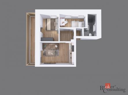 Prodej bytu, 3+kk, 55 m²