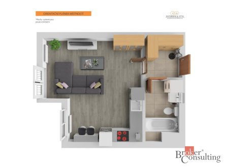 Prodej bytu, 1+kk, 33 m²