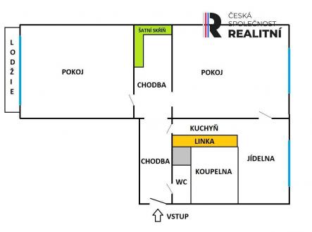 Prodej bytu, 3+1, 56 m²