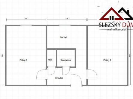 Pronájem bytu, 2+1, 54 m²