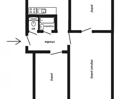 Pronájem bytu, 3+1, 66 m²