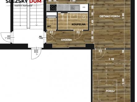 Pronájem bytu, 2+1, 54 m²