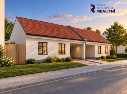 Prodej novostavby rodinného domu 4+kk s garáží a zahradou – Znojmo, Derflice