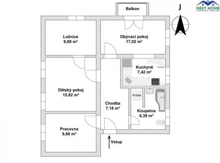 Prodej bytu, 4+kk, 94 m²