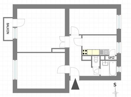 Prodej bytu, 3+1, 74 m²