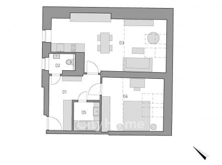 Prodej bytu, 2+kk, 62 m²