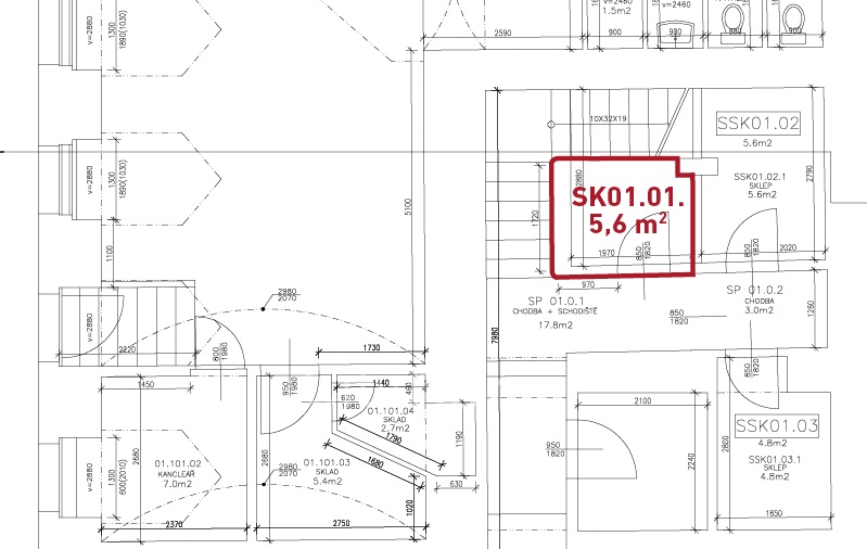 Prodej skladu 5,6 m2 v centru Prahy